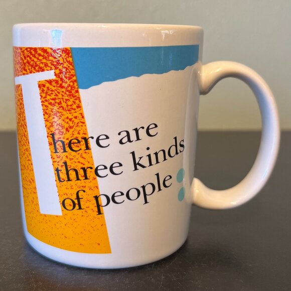 Set of 2 HALLMARK  There are Three Kinds of People… Ceramic Mug - Picture 5 of 12